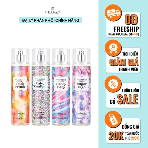Xịt Thơm Body Victoria's Fleur Fragrance Mist 236ml