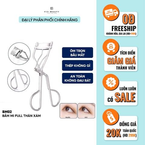 Bấm Mi Full Thân Xám Vacosi Full Lash Curler BM02
