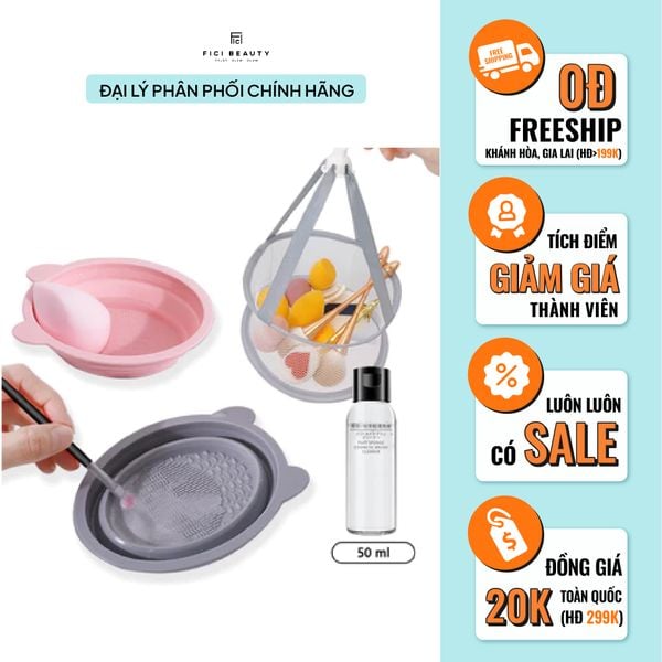 Dụng Cụ đa năng vệ Sinh Cọ Trang Điểm