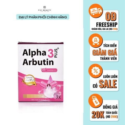 Viên kích trắng toàn thân Thái Lan Alpha Arbutin 3 Plus+