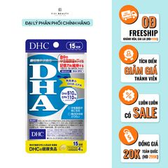 Viên Uống Bổ Não, Cải Thiện Trí Nhớ, Bổ Mắt, Làm Đẹp Da DHC DHA 60 viên-15 ngày
