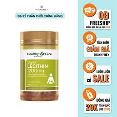 Viên Uống Mầm Đậu Nành Healthy Care Super Lecithin 1200mg - 100 viên