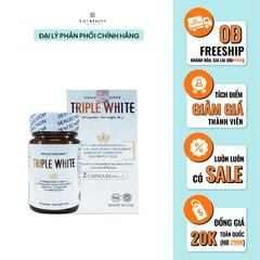 Viên Uống Trắng Da, Hỗ Trợ Chống Nắng Triple White - 50 viên