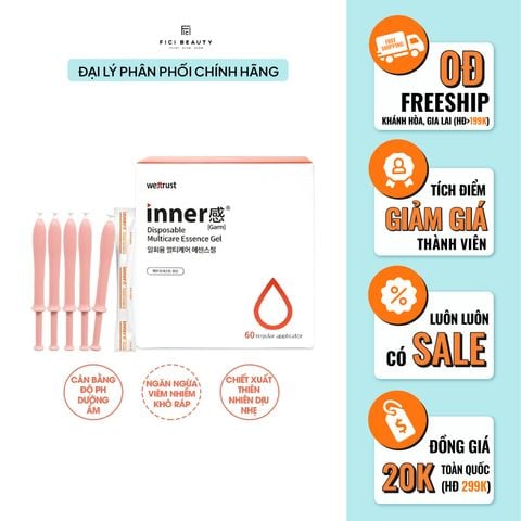 Đũa Thần Dung Dịch Gel Dưỡng Đa Năng Vùng Kín Wettrust Inner Disposable Multicare Essence Gel 1.7g - 1 Ống