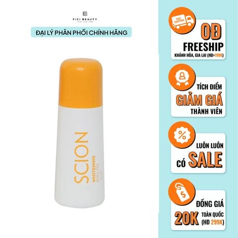 Lăn Khử Mùi Dưỡng Trắng Vùng Dưới Cánh Tay Scion Pure White Roll On 75ml