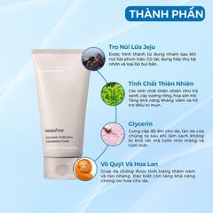 Sữa Rửa Mặt Se Khít Lỗ Chân Lông Innisfree Volcanic Pore BHA Cleansing Foam 150g