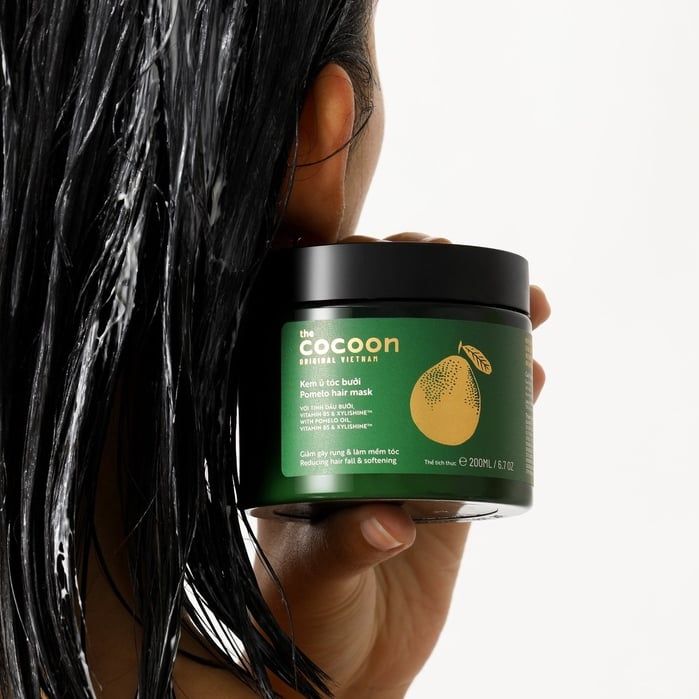 Kem Ủ Tóc Bưởi Giảm Gãy Rụng Tóc Mềm Mượt Chắc Khỏe The Cocoon Pomelo Hair Mask 200ml