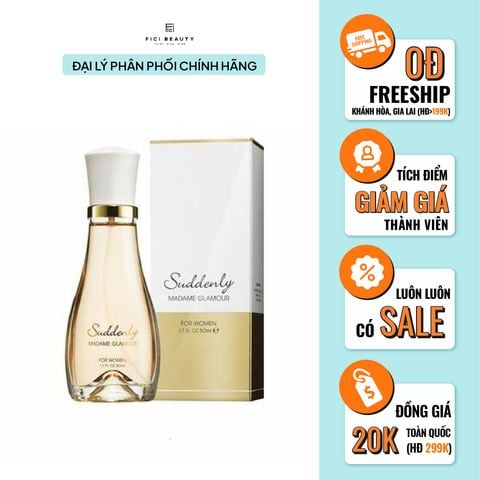 Nước Hoa Nữ SUDDENLY Madame Glamour Eau De Perfume 50ml