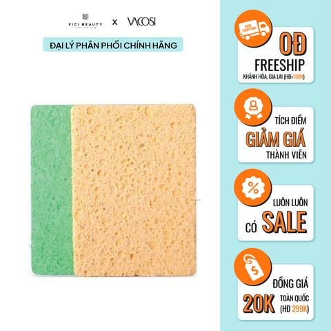 Bông Nở Rửa Mặt Vacosi Cleansing Sponge - BN01
