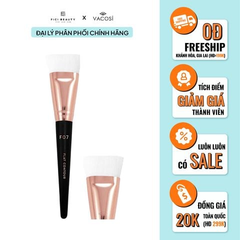 Cọ Đánh Khối Đầu Dẹp Vacosi Flat Contour Brush - F07