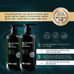 Cặp Dầu Gội/Xả Chống Rụng Tóc Pretty Skin Bio Solution Scalp Shampoo 500ml