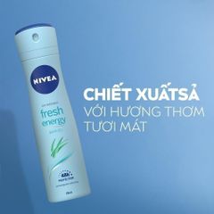 Xịt Ngăn Mùi Nivea Tươi Mát Sức Sống Anti-Perspirant Fresh Energy Quick Dry 150ml