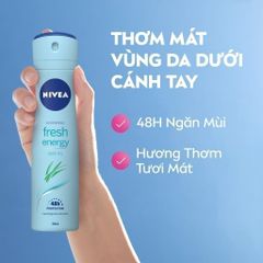 Xịt Ngăn Mùi Nivea Tươi Mát Sức Sống Anti-Perspirant Fresh Energy Quick Dry 150ml