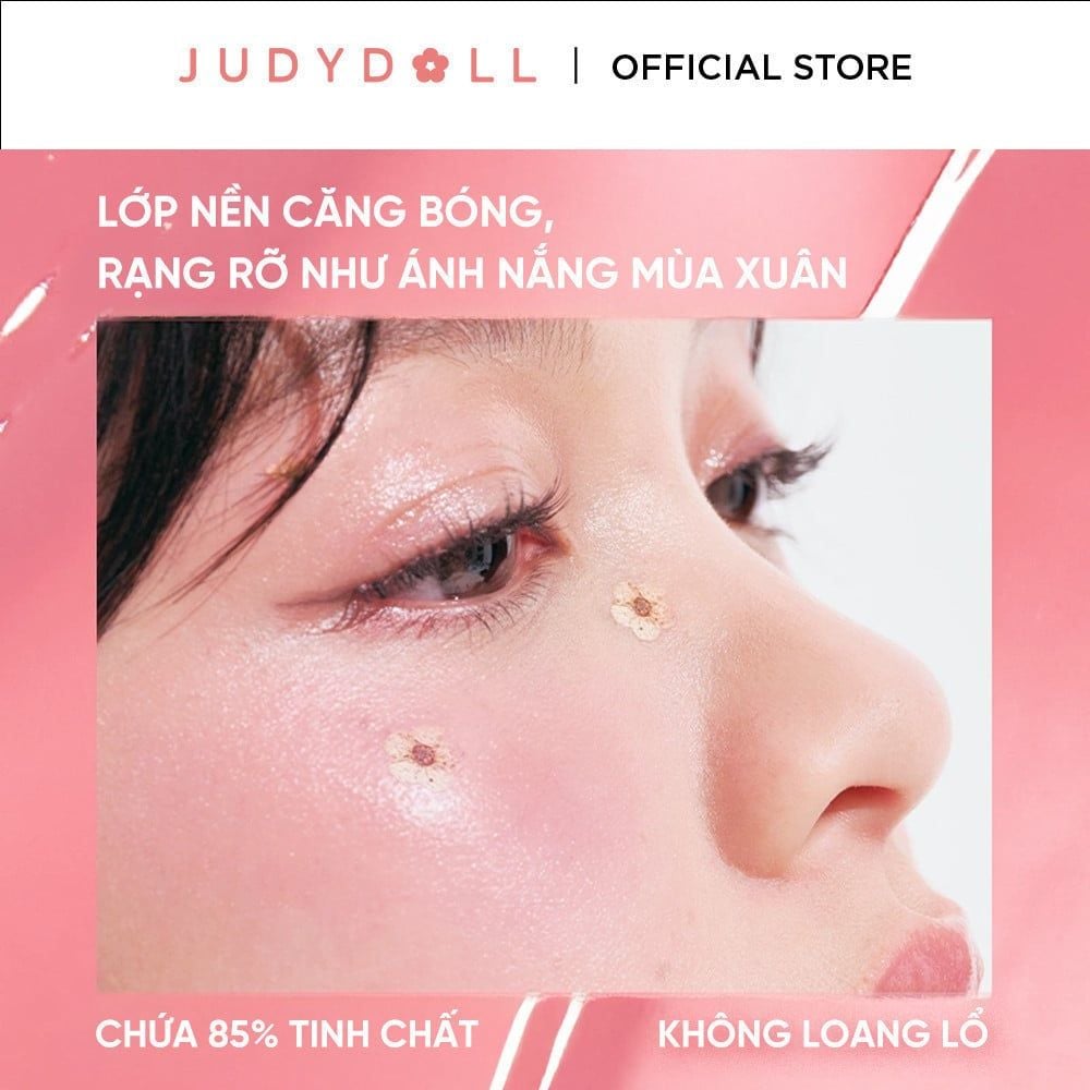 Má Hồng Kem Judydoll Kèm Mút Tán Glow Blush Blam
