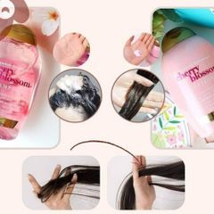 Dầu Gội/Xả OGX Chiết Xuất Hoa Anh Đào Cấp Ẩm Cho Tóc 385ml