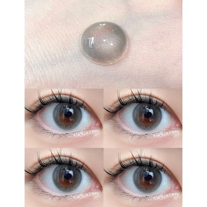 Lens Thời trang DOUYIN (cặp) - Jelly Gray - 0 độ đến 3 độ