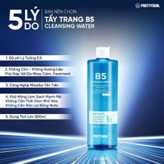 Nước Tẩy Trang Phục Hồi Cho Da Nhạy Cảm Pretty Skin B5 Cleansing Water 500ml