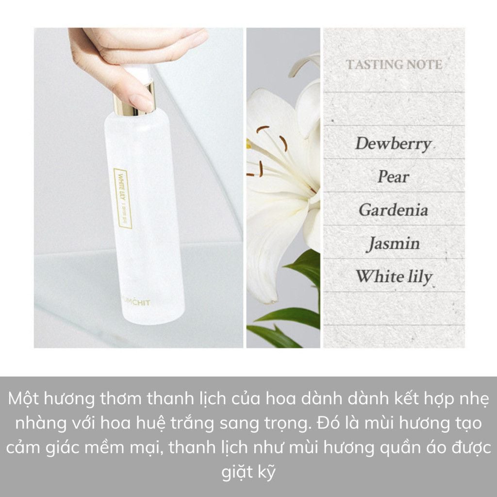 Xịt Thơm Tóc Và Cơ Thể Mumchit Hương Nước Hoa - Mumchit Hair & Body Mist 105ml