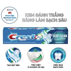 Kem Đánh Trắng Răng Làm Sạch Sâu Crest Complete Whitening + Deep Clean
