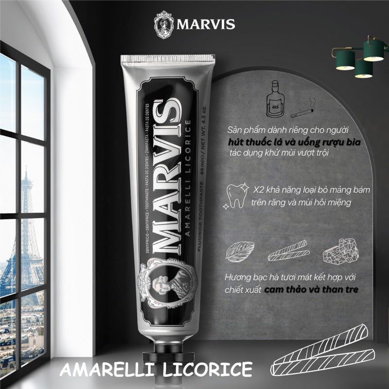 Kem Đánh Răng Marvis 85ml