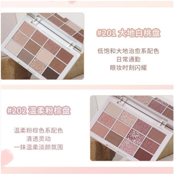 Bảng Phấn Mắt 12 Ô Gogo Tales Pink Mist Girl Eyeshadow Palette 19gr