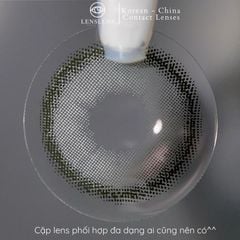 Lens Thời trang DOUYIN (cặp) - Sandy Gray - 0 độ đến 3 độ