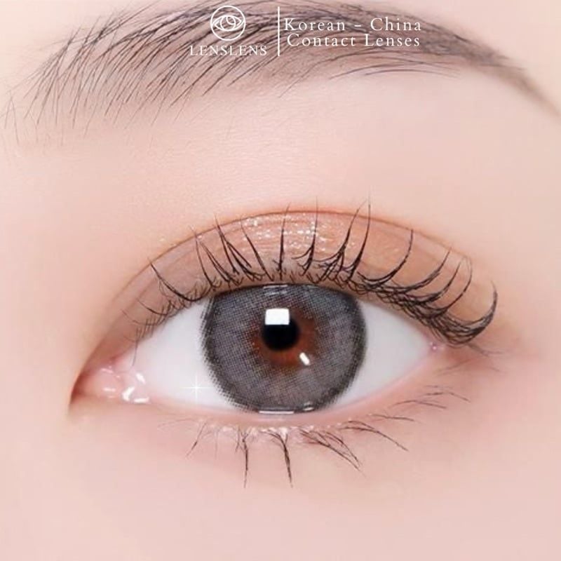 Lens Thời trang DOUYIN (cặp) - Sandy Gray - 0 độ đến 3 độ