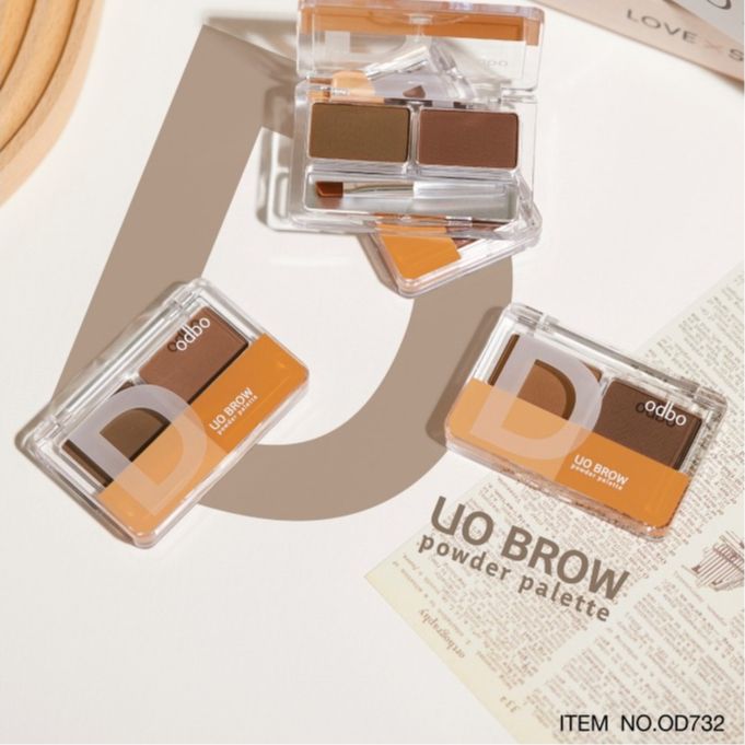 Bột Tán Chân Mày Odbo Tone Tự Nhiên Duo Brow Powder