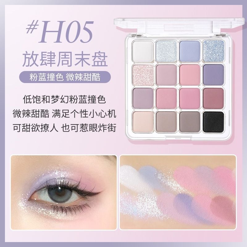 Bảng phấn mắt 16 ô màu Hold Live Sunset Magic Eyeshadow Tray Holdlive