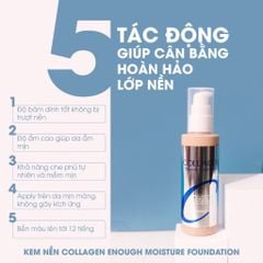Kem Nền Collagen ENOUGH Moisture Foundation SPF15 100ml