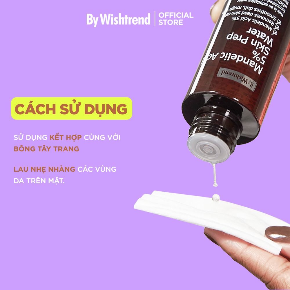 Nước Hoa Hồng Tẩy Tế Bào Chết By Wishtrend Mandelic Acid 5% Skin Prep Water 120ml