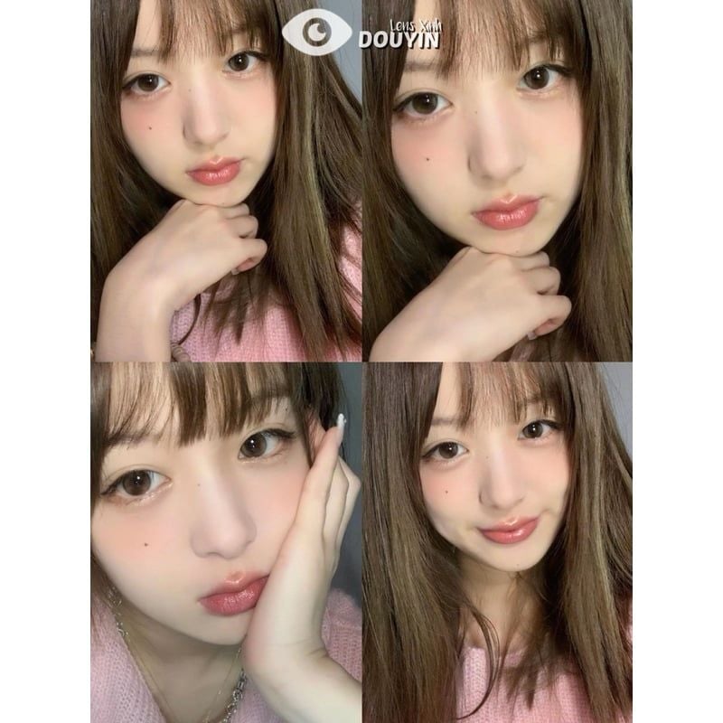 Lens Thời trang DOUYIN (cặp) - Spark Brown - 0 đến 3 độ