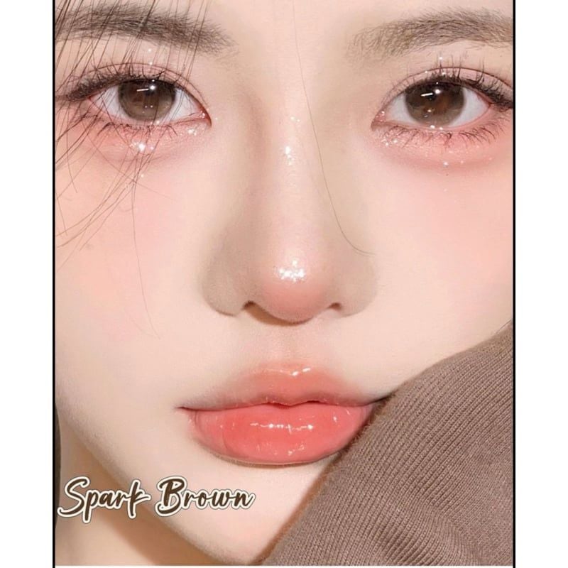 Lens Thời trang DOUYIN (cặp) - Spark Brown - 0 đến 3 độ