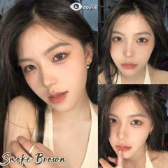 Lens Thời trang DOUYIN (cặp) - Smoke Brown - 0 độ đến 3 độ