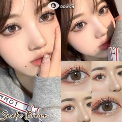 Lens Thời trang DOUYIN (cặp) - Smoke Brown - 0 độ đến 3 độ