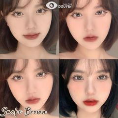 Lens Thời trang DOUYIN (cặp) - Smoke Brown - 0 độ đến 3 độ