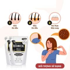 Bộ Dầu Gội Xả Biorica Botanical Natural Non – Silicone Túi 400ml