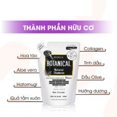 Bộ Dầu Gội Xả Biorica Botanical Natural Non – Silicone Túi 400ml