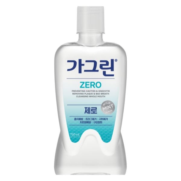 Nước súc miệng ngăn ngừa mảng bám Garglin Zero không cồn chai 380ml