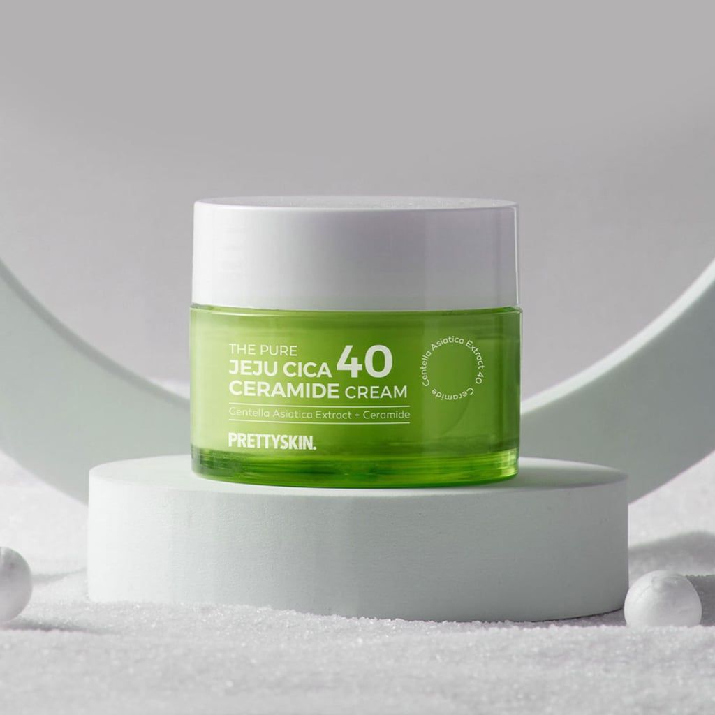 Kem Dưỡng Rau Má, Dưỡng Trắng PrettySkin The Pure Jeju Cica 40 Ceramide Cream 50ml