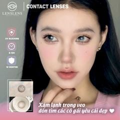 Lens Thời trang DOUYIN (cặp) - Fairy Gray - 0 độ đến 3 độ