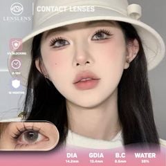 Lens Thời trang DOUYIN (cặp) - Fairy Gray - 0 độ đến 3 độ