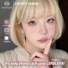 Lens Thời trang DOUYIN (cặp) - Fairy Gray - 0 độ đến 3 độ
