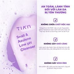 Sữa Rửa Mặt Tia'm Snail & Azulene Low PH Cleanser 200ml