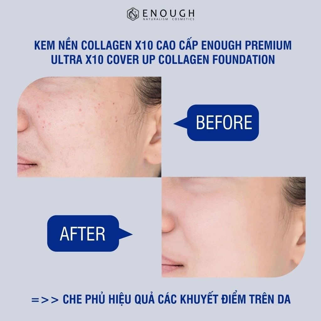 Kem Nền Collagen ENOUGH Moisture Foundation SPF15 100ml