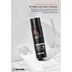 Nước Hoa Hồng PrettySkin B3 Multi Active Dưỡng Da Trắng Sáng 205ml