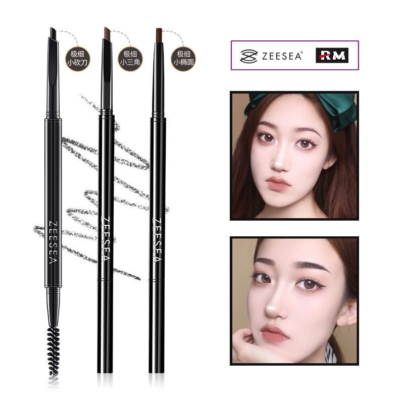 Chì Kẻ Mày 3D Đầu Ngang Zeesea Chống Thấm Nước Smart Eyebrow Pencil Waterproof