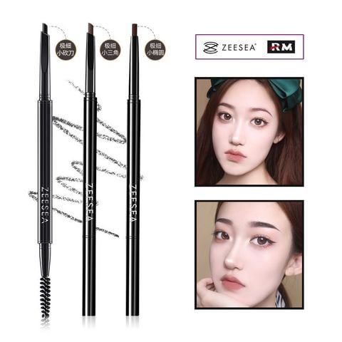 Chì Kẻ Mày 3D Đầu Ngang Zeesea Chống Thấm Nước Smart Eyebrow Pencil Waterproof