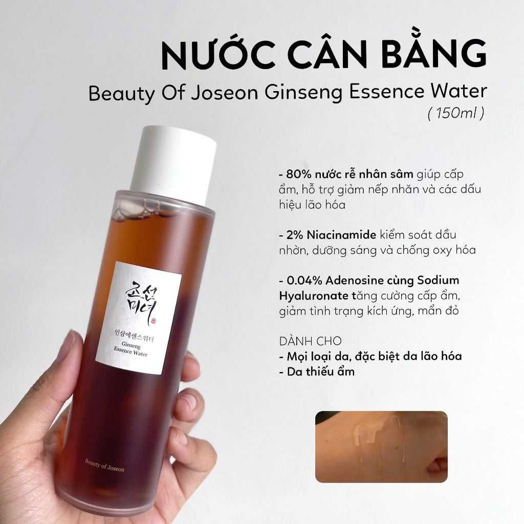 Nước hoa hồng Beauty Of Joseon Ginseng Essence Water 150ml