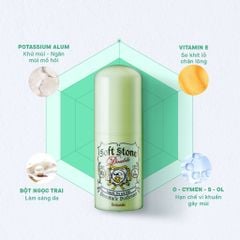 Lăn nách đá khoáng khử mùi Soft Stone Nhật Deonatulle 20g